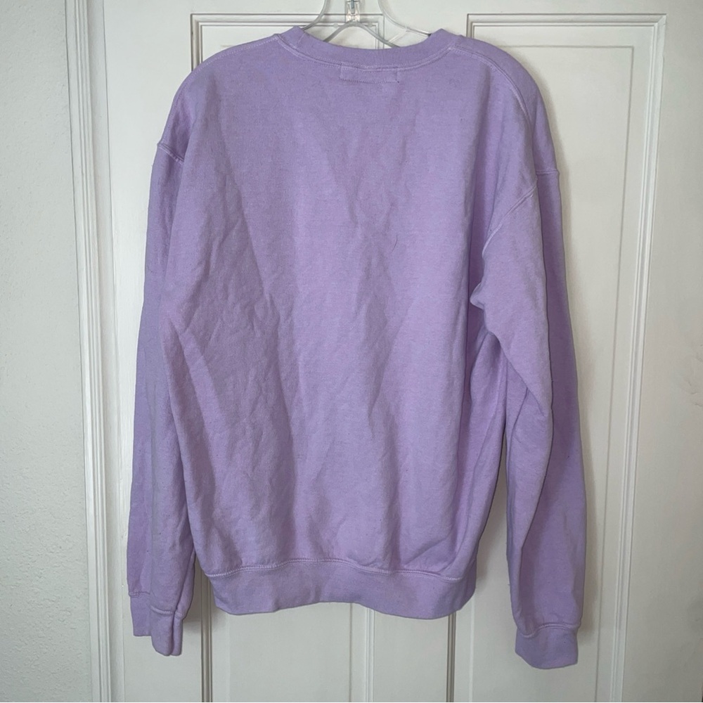 John Eshaya Lavender “World’s Cutest Dog” Sweatshirt Woman's M/L - Picture 4 of 4